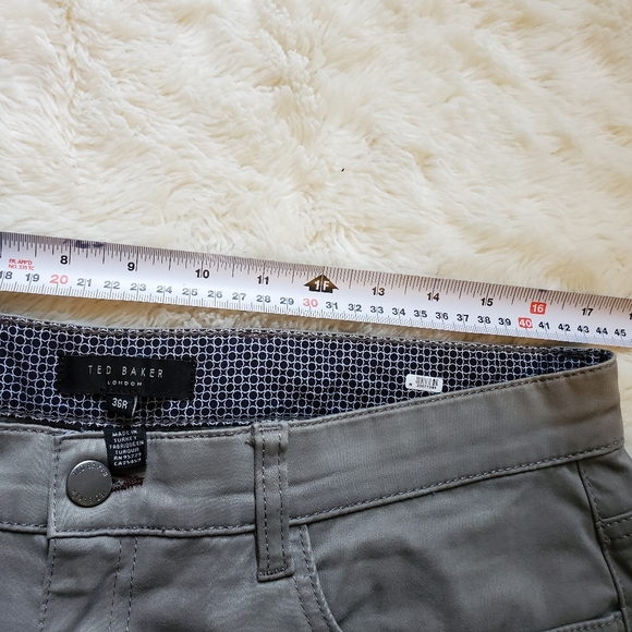36R Ted Baker Jeans. Soft. Grey. London. EUC. - Picture 5 of 6